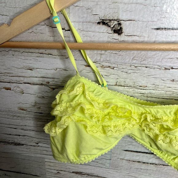 Victoria’s Secret yellow bralette bra size large - Picture 2 of 11